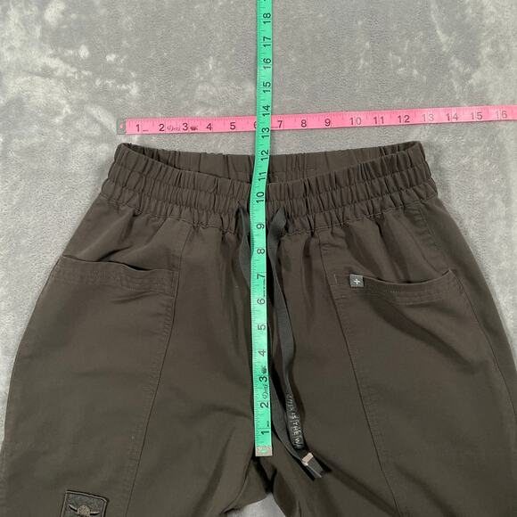 Figs Pants Small Brown Star Wars Mandalorian Grogu Joggers Cargo Medical Nurse - Picture 11 of 14